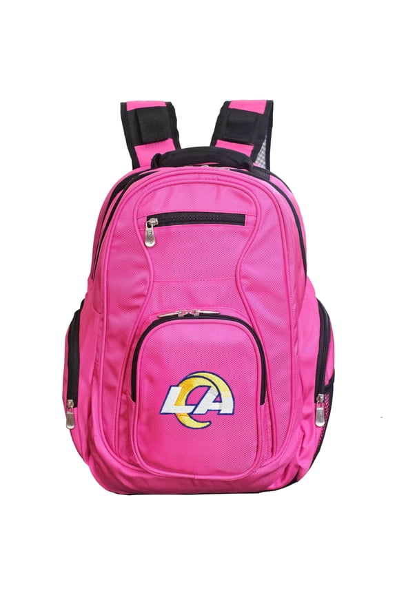 Pink Los Angeles Rams Premium Laptop Backpack