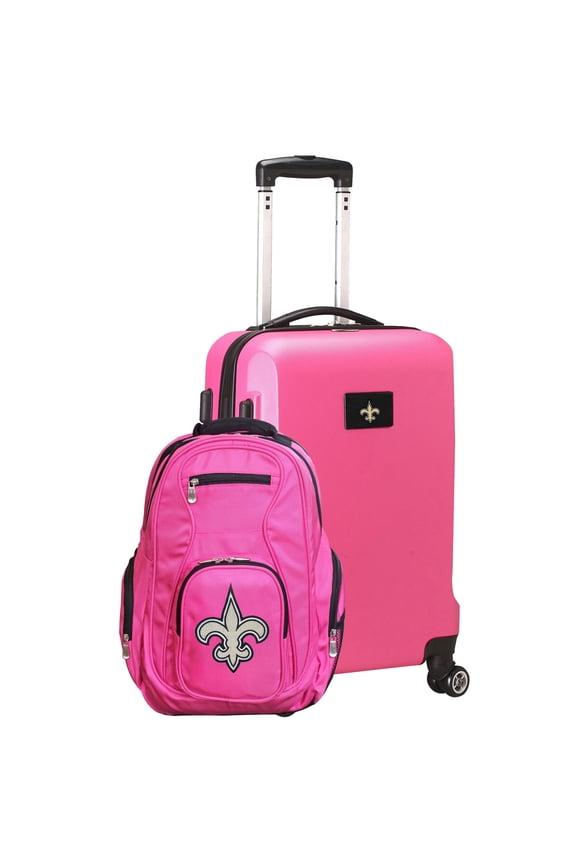 MOJO Pink New Orleans Saints 2-Piece Backpack & Carry-On Set