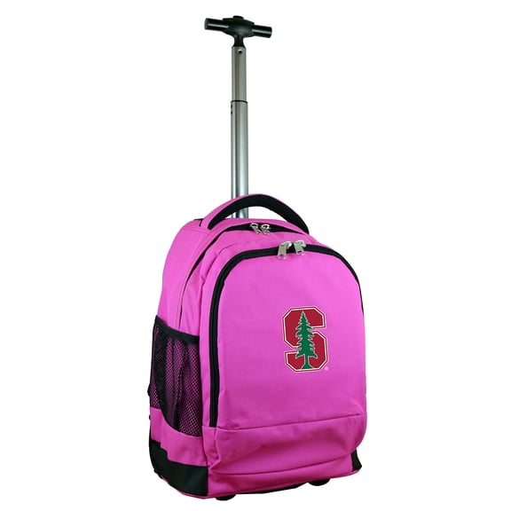 MOJO Pink Stanford Cardinal 19'' Premium Wheeled Backpack
