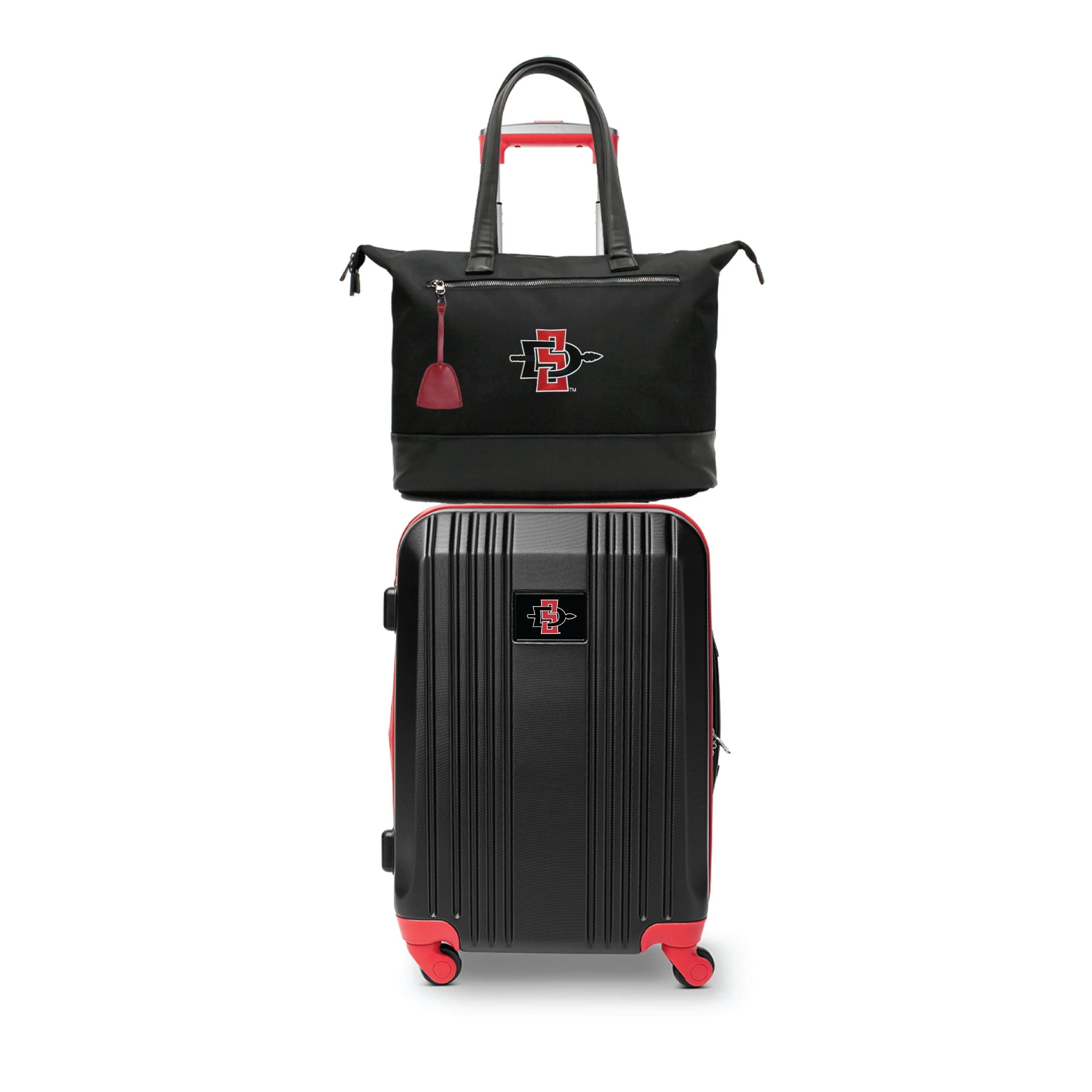 MOJO San Diego State Aztecs Premium Laptop Tote Bag and Luggage Set