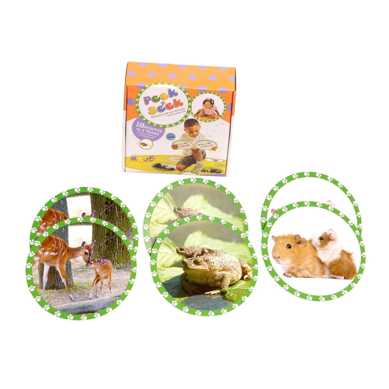 MOJO Seek and Peek Mommy and Me Memory Match