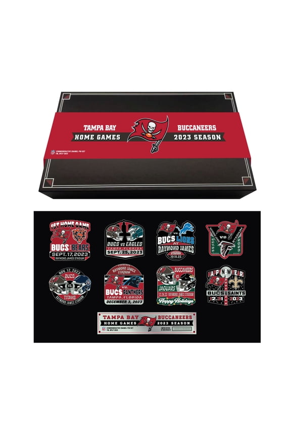 Tampa Bay Buccaneers 2023 Game Day Pin Collector Set