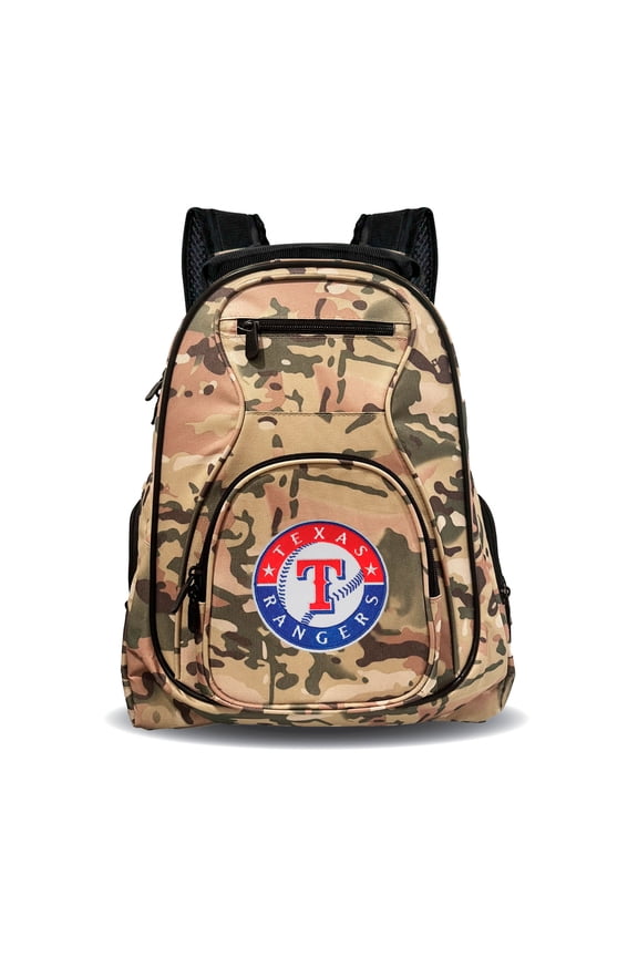 Texas Rangers 19" Camo Premium Laptop Backpack
