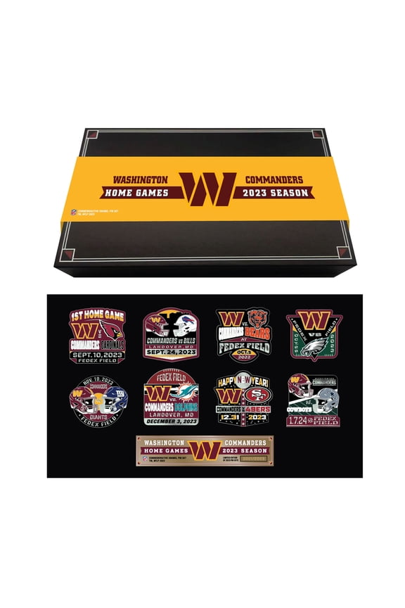 Washington Commanders 2023 Game Day Pin Collector Set