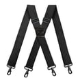 thumbnail image 1 of MOJOGO 4 Loop Suspender for Mens Supportive X Back Adjustable Elastic Brace 1.5 In Wide Suspenders Black Free Size, 1 of 5