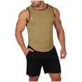 thumbnail image 1 of MOJOGO Beach Sport Sets for Men Quick Dry Muscle Tank Top Drawstring Breathable Shorts Two Piece Workout Set L, 1 of 9