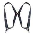 thumbnail image 1 of MOJOGO Braces for Men and Women Casual Solid X Type Adjustable Suspenders for Work or Casual Wear with 2 Sturdy Clips Dark Gray Free Size, 1 of 1