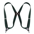 thumbnail image 1 of MOJOGO Braces for Men and Women Casual Solid X Type Adjustable Suspenders for Work or Casual Wear with 2 Sturdy Clips Olive Green Free Size, 1 of 1