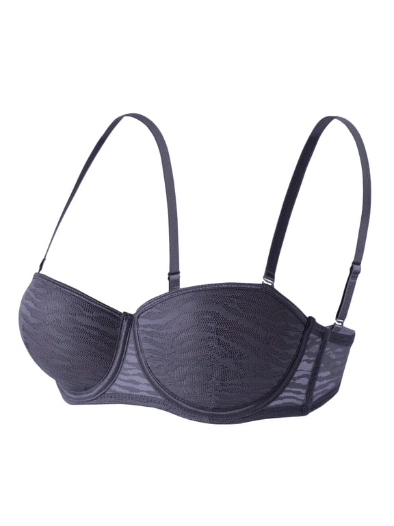 Breathable Bras for Women Lace Mesh Half Cup Balconette Underwire Push Up Summer Demi Bralette 85B