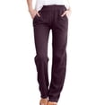 thumbnail image 1 of MOJOGO Low Waist Jeans for Women Strench Straight Leg Denim Pants Trendy Fall Spring Jean with Pockets Wine L, 1 of 9