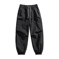 thumbnail image 1 of MOJOGO Men's Breathable Joggers Drawstring Elastic Waist Lightweight Cargo Pants Summer Trousers for Everyday Wear XL, 1 of 9