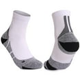 thumbnail image 1 of MOJOGO Men's Crew Socks Lightweaight Soccer Socks Breathable Athletic Socks for Outdoor Activity White Free Size, 1 of 2