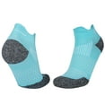 thumbnail image 1 of MOJOGO Mens Socks Color Blocke Athletic Cushioned Crew Socks Compression Socks for Running Ridding Jogging Hiking Blue Free Size, 1 of 2