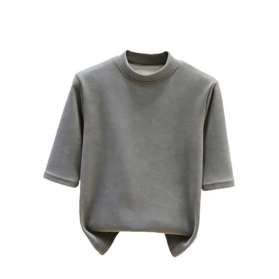 Mock Neck 3/4 Sleeve Tops for Women Casual Spring Summer Top Comfy Pullover Top Daily Outfits
