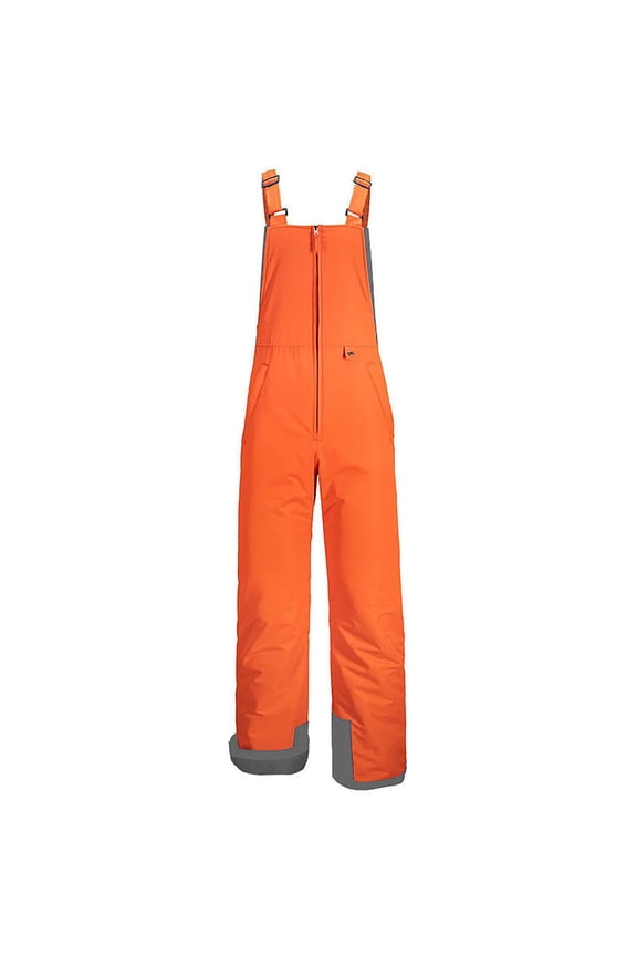 MOJOGO Snow Overalls for Men and Women Thermal Waterproof Zipper Ski Pants Windproof Insulated Snowboarding Pants for Winter Outdoor Activity Orange XL