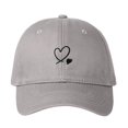 thumbnail image 1 of MOJOGO Unisex Baseball Cap Heart Embroidered Cotton Hat Vintage Adjustable Trucker Hats Matching Valentines Hat Gray, 1 of 2