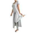 thumbnail image 1 of MOJOGO Women's 2 Pieces Pajamas Set Casual Ribbed Long Sleeve Sleepwear Tops with Pants Stretch Home Wear Lounge Set, 1 of 5