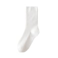 thumbnail image 1 of MOJOGO Women's Crew Socks Lightweight Breathable Sock Casual Comfy Sock Durability Athletic Socks White Free Size, 1 of 9