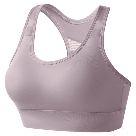 MOJOGO Women's Sport Bra Medium Support Racerback Bra Wireless Back Closure Bralette for Gym Workout Fitness S