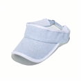 thumbnail image 1 of MOJOGO Women's Sun Visor Sun Protection Outdoor Hats with Wide Brim Traveling Beach Golf Caps Pliad Tennis Cap Sky Blue M, 1 of 2