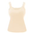 thumbnail image 1 of Womens Tank Tops Casual Sleeveless Textured Undershirts Elegant Lace Strap Cami Top with Built in Bra, 1 of 8