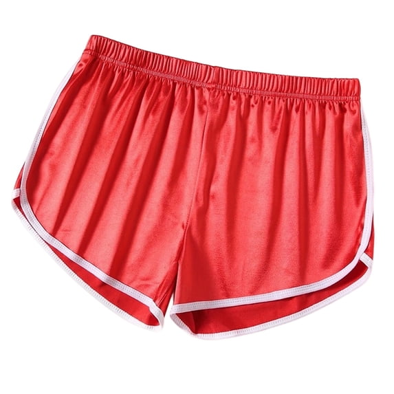 MOJOGO Yoga Shorts for Women Soft Satin High Waisted Dolphin Shorts Athletic Gym Shorts Summer Activewear for Dance and Casual 2XL