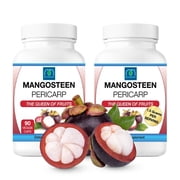 MOJObody Mangosteen Pericarp Capsules 2PK, 1500mg per Serving, 90 Veggie Capsules per Bottle