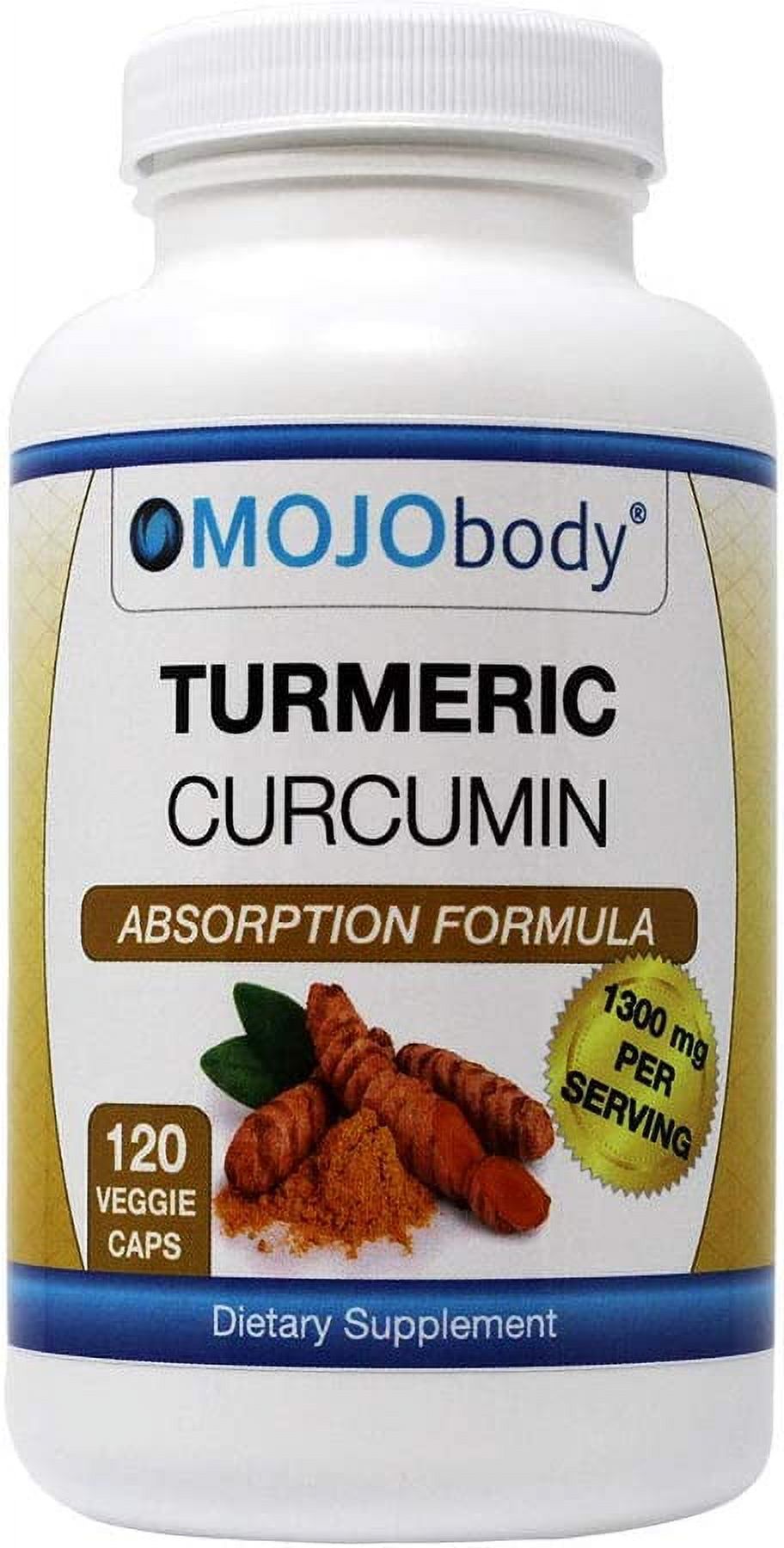 MOJObody Turmeric Curcumin C3 Complex High Absorption Formula with