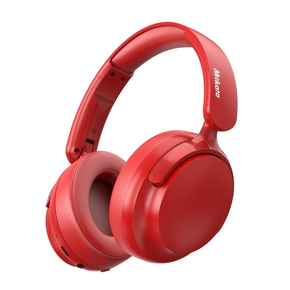 MOKATA 2025 Over-Ear Headphones with Noise Cancelling, Long Battery, Wireless/Wired Modes, Low-Latency Gaming, Comfortable Foldable Design, Gift for Halloween Christmas