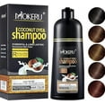 MOKERU Professional Argan COCONUT Oil Hair Dye Color Shampoo 500 ML Instant Fast Acting Long