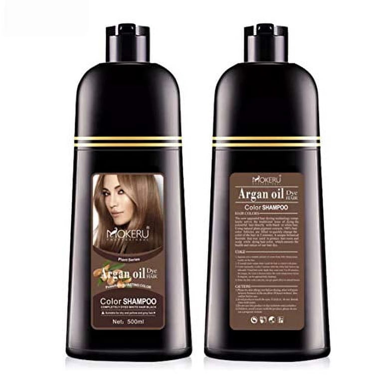 MOKERU Professional Argan Oil Hair Dye Color Shampoo 500 ML