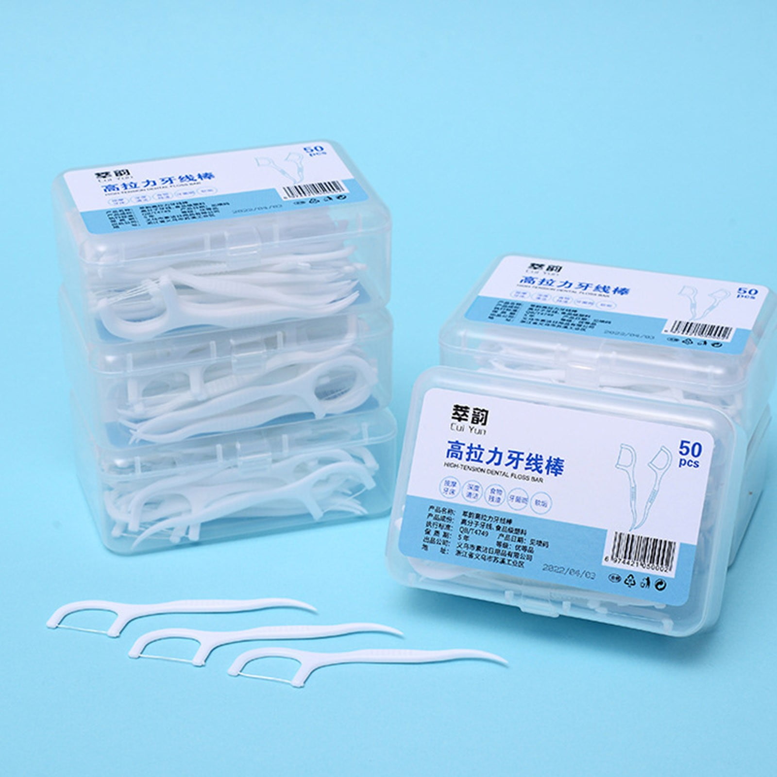MOKINGTOP Disposable Ultra Thin Stick High Elastic Care Toothpicks