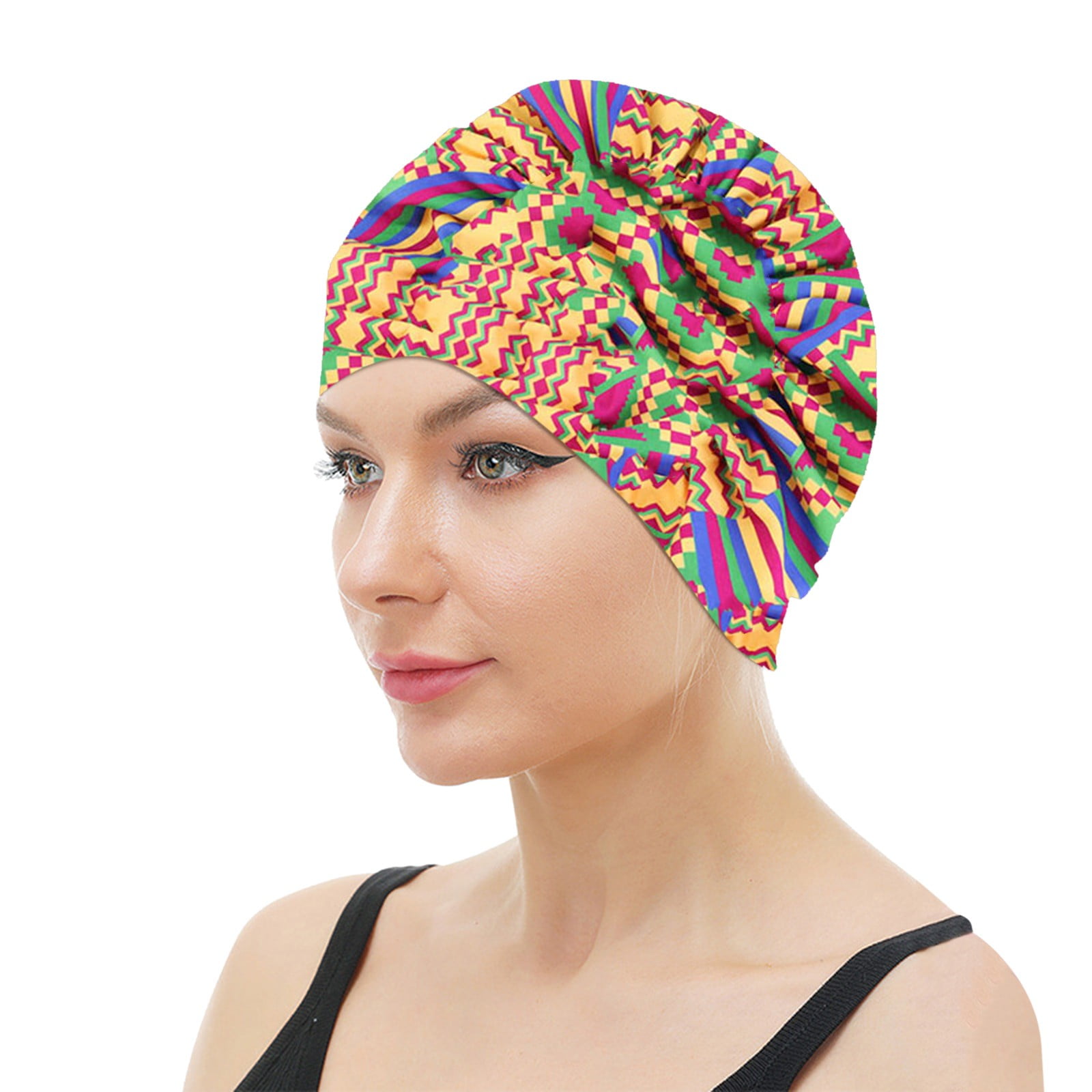 MOKINGTOP Hair Cap Is Suitable For Bathing And Sleeping The Double Silk