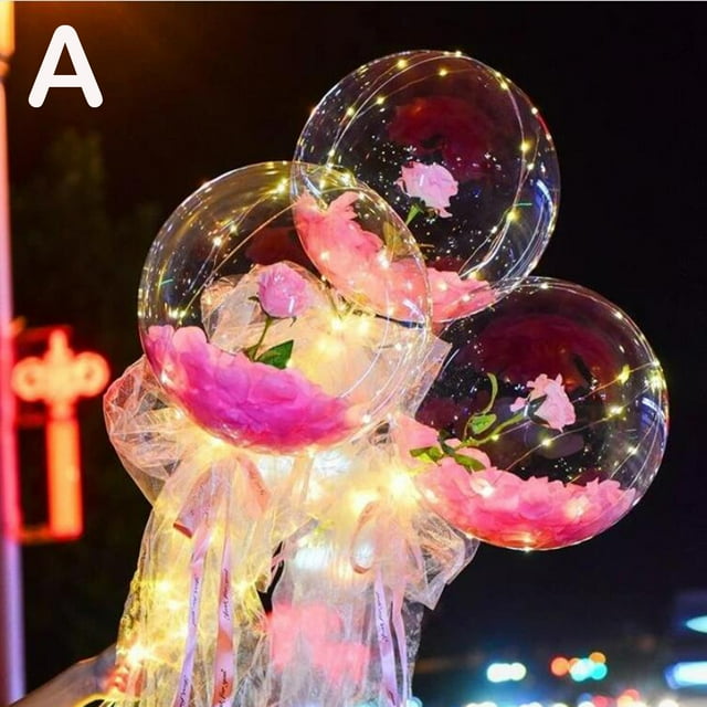 MOKINGTOP LED Luminous BalloonRose Bouquet DIY innovative product