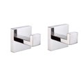 thumbnail image 1 of MOKIUER Heavy Duty Chrome Bathroom Hooks Hardware Hooks, SUS304 Stainless Steel, 2 Pack, 1 of 5