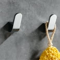 thumbnail image 1 of MOKIUER Single Towel Hook Clothes Hook for Bathroom Kitchen Robe Hook Coat Hook Hat Hook, Wall Mounted with Screws, Silver Chrome, 2 Pack, 1 of 5