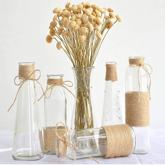 MOKKHNB 1 Roll Jute Braided Rope Natural Jute for Wrapping Home Decoration