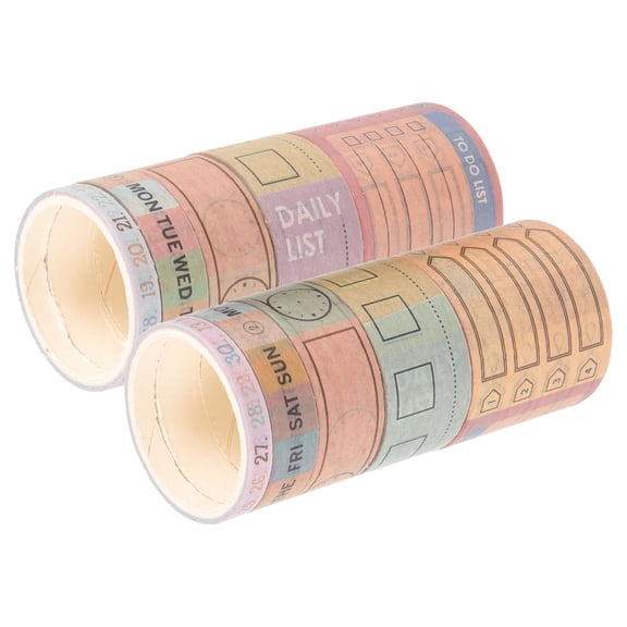 MOKKHNB 10 Rolls Month Date Washi Tape Paper Assorted Color for Diary Project