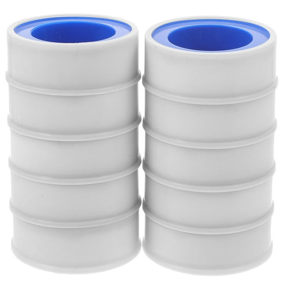 MOKKHNB 10 Rolls Plumbers Tape for Pipes Prevent Water Leakage PTFE Material
