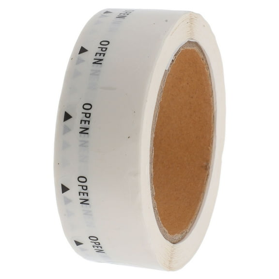 MOKKHNB 1000Pcs Transparent Round Open Labels Waterproof Sealing Stickers for Bottles and Packages