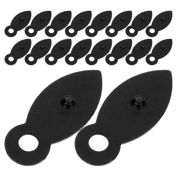 MOKKHNB 100Pcs Black Metal Frame Clips Replacement for Picture Frame Backing Hardware Accessories