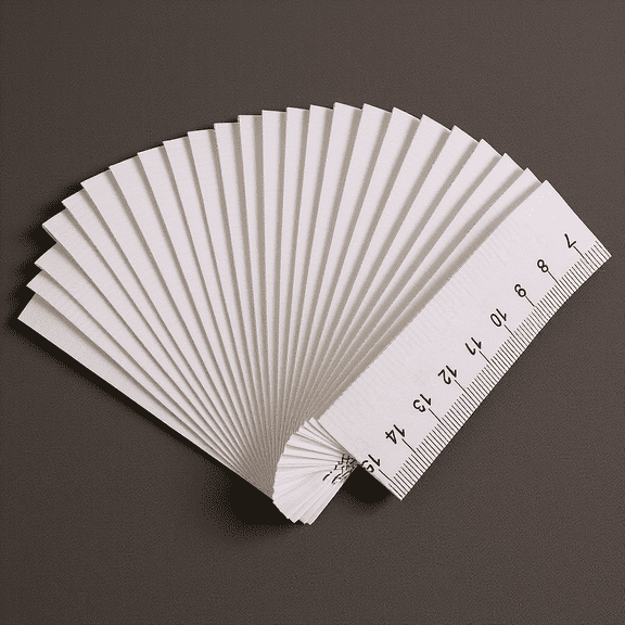 MOKKHNB 100Pcs Double-Sided Disposable Paper Tape Measure White for Easy Reading and Measuring