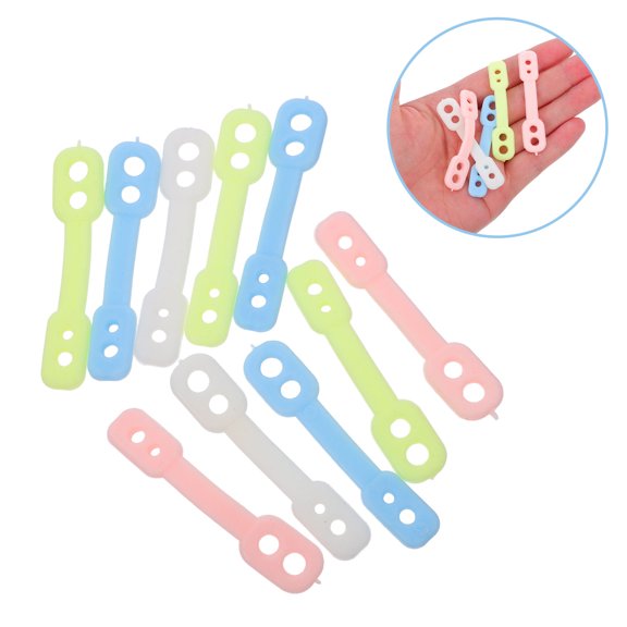MOKKHNB 100Pcs Flexible Silicone Windproof Clips for Clothes Hangers and Drying Racks