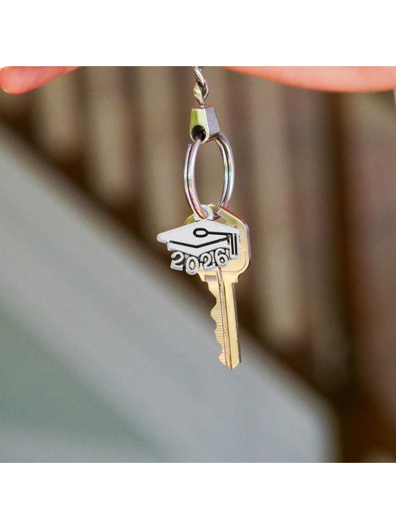 2026 Antique Alloy Graduation Cap Charms Keychain Accessories 100 Pieces