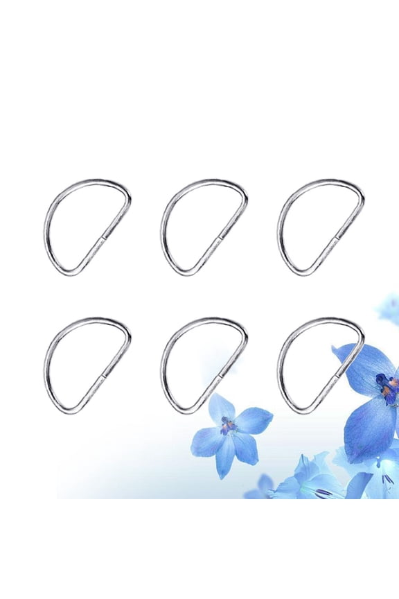 100Pcs Heavy Duty D Ring for Straps and Key Chains Multipurpose Bag Shoulder Strap Hardware