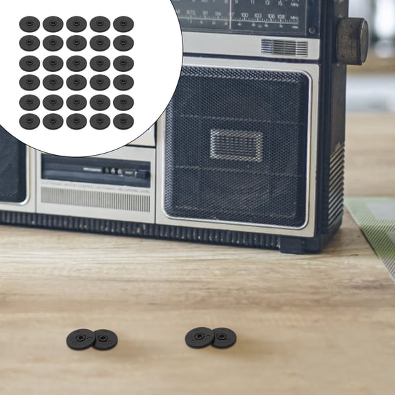 MOKKHNB High Radio Tuning Knobs Black Plastic for Pure Sound 100Pcs