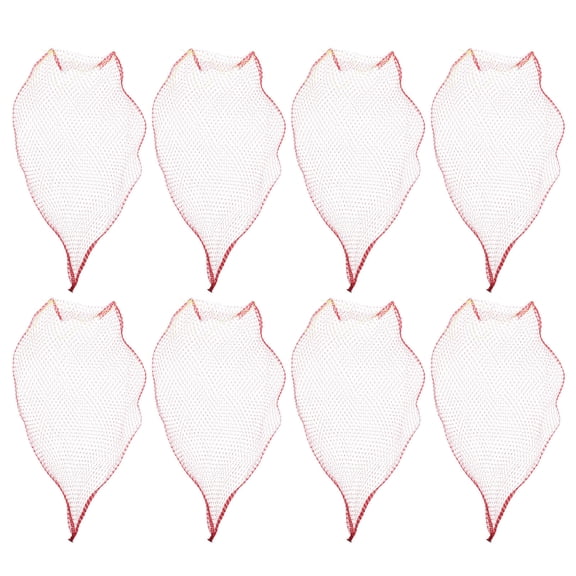 MOKKHNB 100Pcs Portable Red Mesh Net Bags for Outdoor Fruit Picking and Grocery Shopping