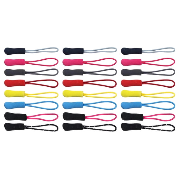 MOKKHNB 100Pcs Assorted Color DIY Zipper Pull Tabs for Bags Clothing and Luggage