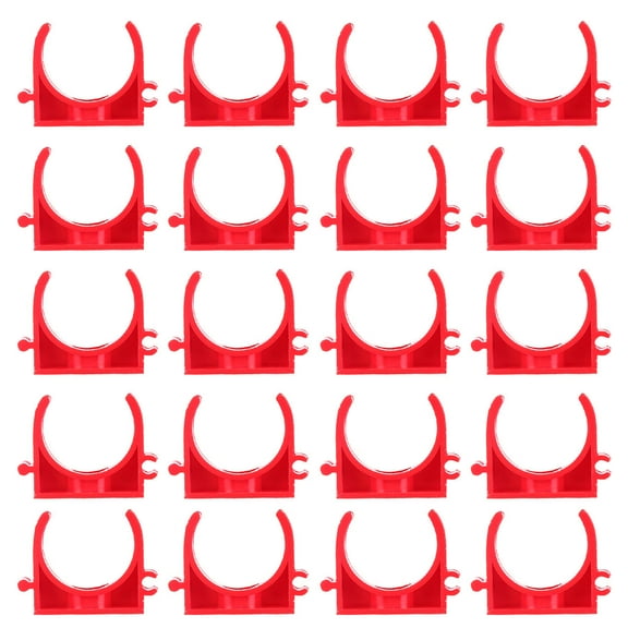 MOKKHNB 100Set U-Shaped Red PVC Socket for Ground Installation Pipe Support Bracket
