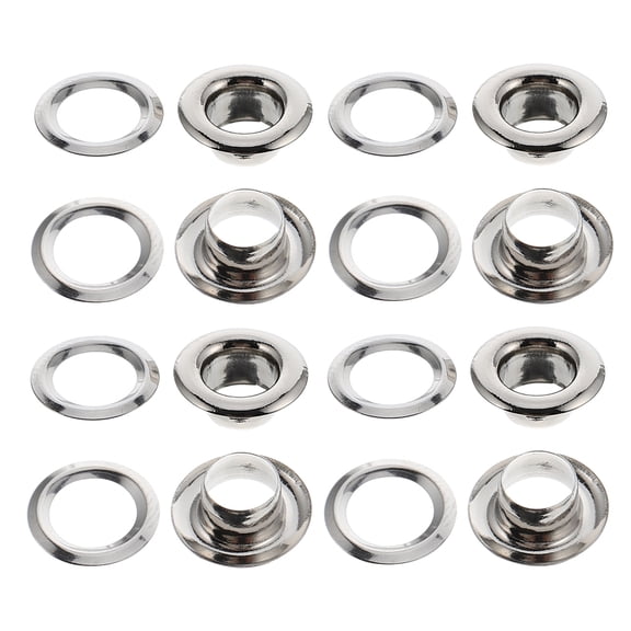 MOKKHNB 100pcs Curtain Grommets Eyelet for Homeowners with Silver Plastic